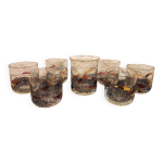 Service ap�ritif vintage cristal de paris style 6 verres + carafe ann