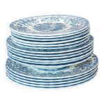 Service d'assiettes tonquin par myott 17 pièces vintage en faïence a Service d'assiettes tonquin par myott 17 pièces vintage en faïence a