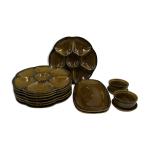 Service barbotine hu�tres gien vintage