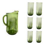 Service à boisson (carafe et 6 verres italie) années 60 / 70 Service à boisson (carafe et 6 verres italie) années 60 / 70