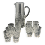 Service  boissons non alcoolises en verre cisel 1224d9