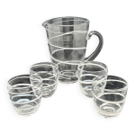 Service  boissons non alcoolises en verre pais spiral type murano 1224d4