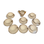 Service  caf annes 20 - 30 porcelaine de limoges