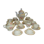 Service  caf complet en porcelaine