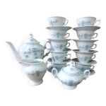 Service  caf complet porcelaine de bavire germany winterling dcor myosotis