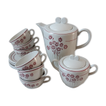 Service � caf� kg lun�ville compos� d'une cafeti�re 6 tasses et un sucrier ann�es 30 - 40