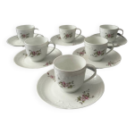 Service  caf en porcelaine