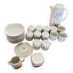 Service  caf porcelaine bavire