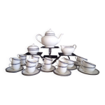 Service  caf / th pour 12 personnes en porcelaine fine anglaise, modle maya