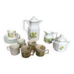 Service  caf th vintage porcelaine anglaise 70 s