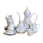 Service à café vintage en porcelaine italienne estampillé tognana Service à café vintage en porcelaine italienne estampillé tognana