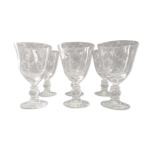 Service à champagne cointreau vin eau 6 verres cristal Service à champagne cointreau vin eau 6 verres cristal