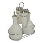 Service  condiments porcelaine