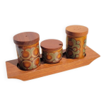 Service à condiment vintage hornsea bronte gb Service à condiment vintage hornsea bronte gb