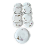 Service  dessert 10 assiettes et plat en porcelaine pmr bavaria jaeger & co