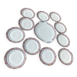 Service � dessert de la fa�encerie e. g france �poque art d�co ann�es 20 / 30 en porcelaine