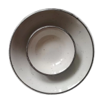 Service  dessert plat et ramequins en cramique mouchete anglaise johnson brothers - annes 1970