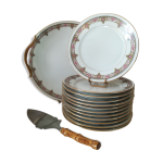 Service � dessert en porcelaine raynaud