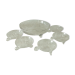 Service a desserts saladier coupes en cristal taille