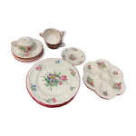 Service en faence lunville motif floral