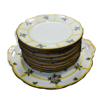 Service  gteaux porcelaine de limoges. t. l. b.
