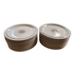 Service goebel country lorraine - lot de 24 assiettes plates 24cm