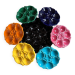 Service  hutres coquillages vallauris vintage 60 / 70 majolique modele