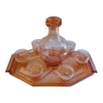 Service � liqueur art d�co en verre