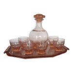 Service  liqueur en rosaline
