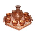 Service � liqueur en verre des ann�es 50