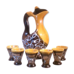 Service  liqueur, zoomorphe,   vallauris