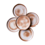 Service de petites assiettes  dessert en grs