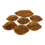 Service  poisson 6 assiettes 1 grand plat