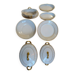 Service de prsentation dor en porcelaine de limoges dupont desfontaines