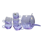 Service  sangria / punch vintage annes 70 cristal alexandrite  bleikristall