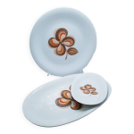 Service de table grande fleur Service de table grande fleur