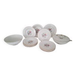 Service de table en porcelaine opaque ancienne digoin et sarregue