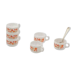 Service tasses à café arcopal france, scania, vintage, fleurs Service tasses à café arcopal france, scania, vintage, fleurs