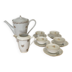 Service  th ou  caf en porcelaine de limoges