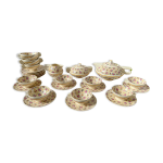 Service � th� caf� robj paris noyau en porcelaine jaune fleuri style art d�co vintage