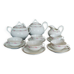 Service à thé cinq tasses porcelaine de paris napoléon iii Service à thé cinq tasses porcelaine de paris napoléon iii