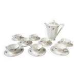 Service  th vintage en porcelaine fleurie digoin sarreguemines