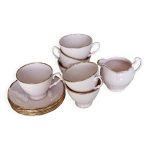 Service  th vintage rose 6 personnes porcelaine anglaise