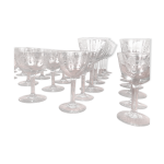 Service de verres en cristal taill 42 pices