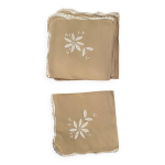 Serviettes brodes en deux tailles