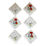 Serviettes monogramme motif champêtre Serviettes monogramme motif champêtre