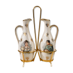 Serviteur huile vinaigre empereur napolon josphine porcelaine france