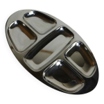 Serviteur ovale en inox chrom