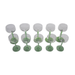 Set de 10 anciens verres  vin blanc d alsace