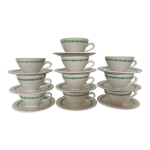 Set de 10 tasses  caf 1930